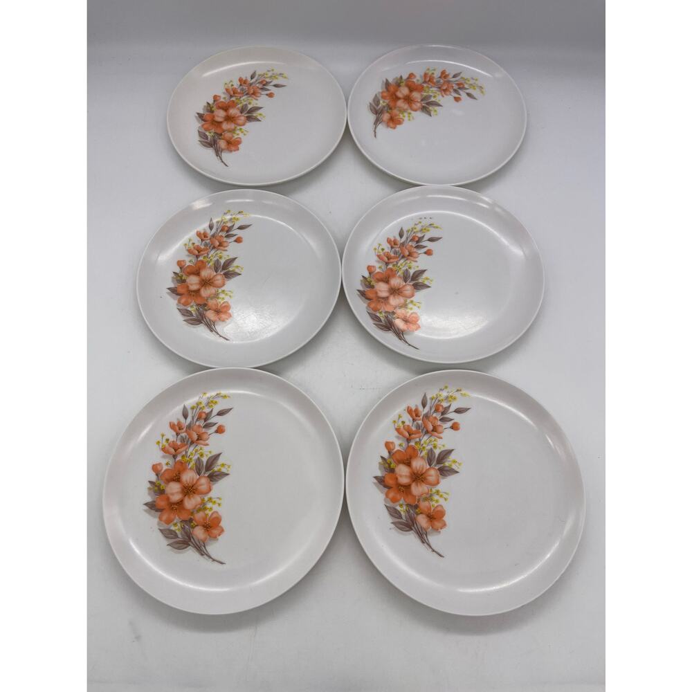 MarCrest Melmac Golden Dawn Set of 6 Bread Plates 6.25" Chicago USA